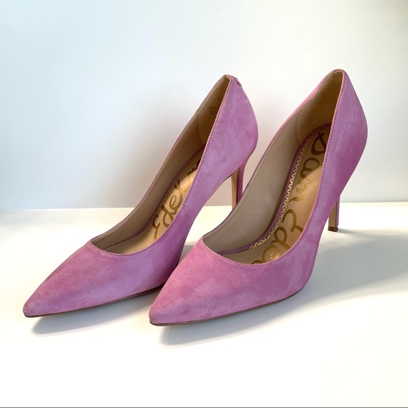 Sam Edelman Suede Hazel Pointed Toe Heel Size 7.5 - Picture 3 of 8
